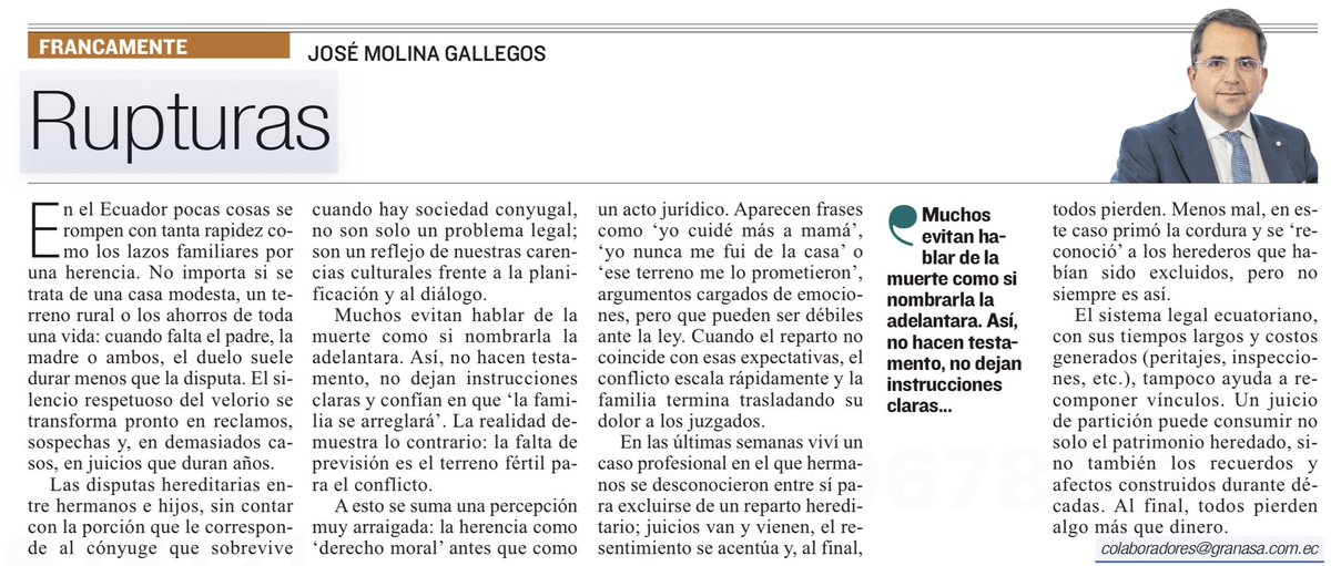 El verdadero quiebre, cuando hay herencias de por medio, ocurre cuando la falta de previsión y las expectativas no habladas convierten al duelo en conflicto y a los hermanos en adversarios.