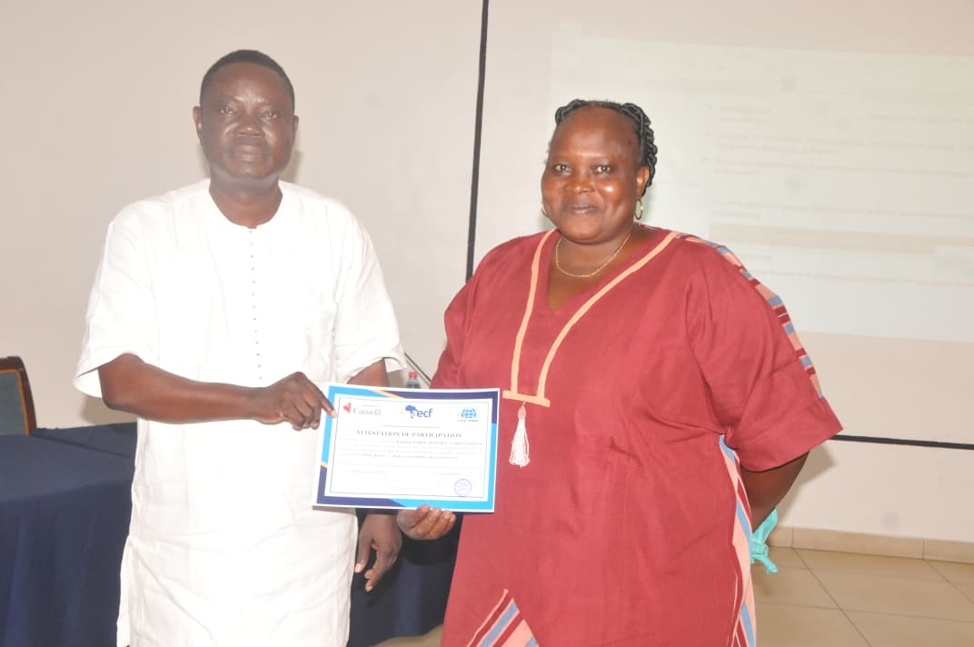 AECFAfrica's tweet photo. In #Cotonou, Benin, women entrepreneurs, policymakers, and climate practitioners examined what climate risk is already doing to women-led businesses and what it takes for them to keep growing in that reality.
Through the Investing in Women's Entrepreneurship for a Greener Economy (IFEV)-Benin program, implemented by AECF with support from Global Affairs Canada | Affaires mondiales Canada, the Gender, Climate Change, and Green Entrepreneurship workshop brought together 35 participants from across Benin to focus on access to finance, climate-smart business models, and the policy conditions that allow green enterprises to grow.
This training is part of a wider effort to power enterprise growth through the SMEs in Benin by channeling capital, technical support, and institutional attention toward women-owned businesses, cooperatives, and associations that are building viable enterprises while responding to climate risk.
