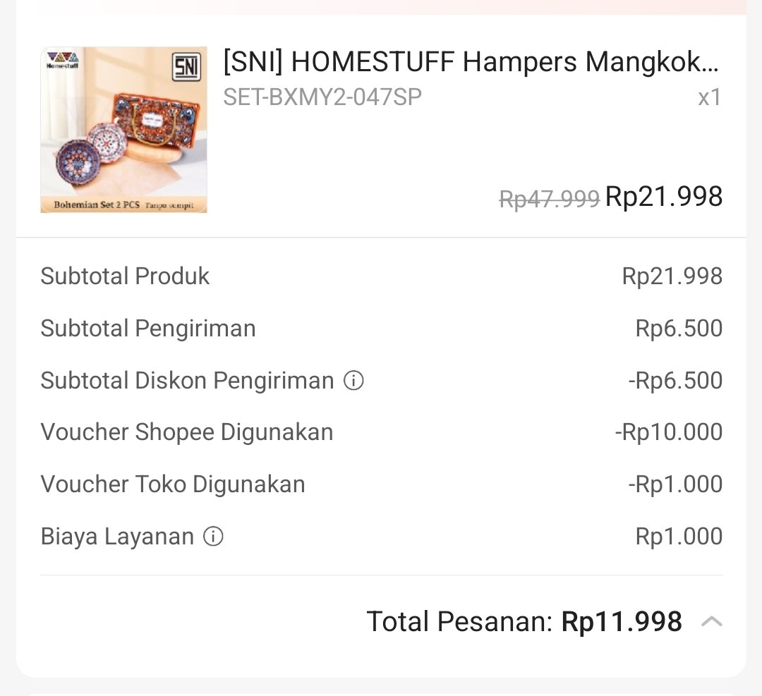 xkode06's tweet photo. Lumayan ngumpulin hampers pake diskon Golden Tick 50% s/d 10rb

Hampers Mangkuk Kramik
https://t.co/Bj1xcZaz6t https://t.co/Y4UUfGo6yU