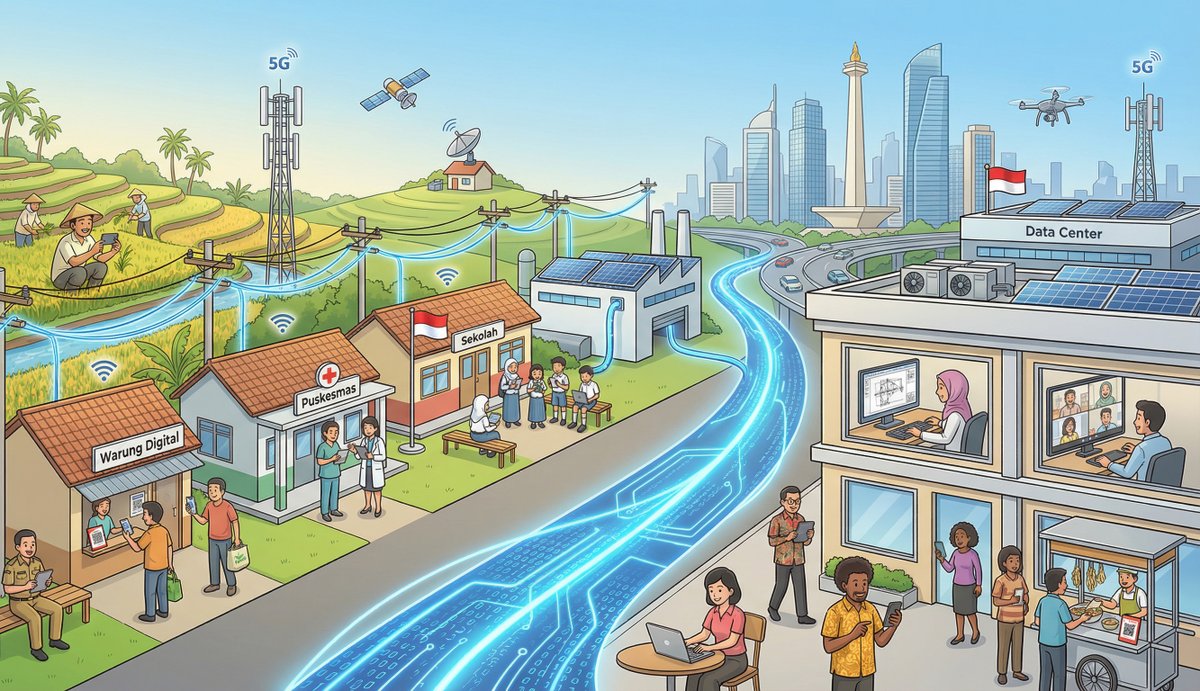 Tahukah, 💻 Ekonomi digital RI terbesar di ASEAN, namun masih tantangan kesenjangan kualitas &amp; kecepatan akses internet, seperti di desa, sekolah &amp; faskes. Infrastruktur digital yang lebih merata = daya saing naik. 

Pelajari: worldbank.org/in/news/press-…