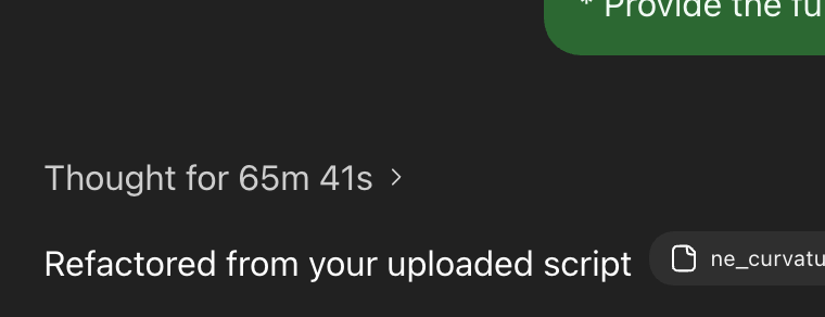tris_does_stuff's tweet image. ChatGPT Pro is relentless