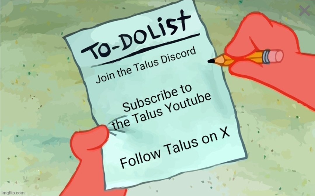 Truehunter99's tweet image. If this isn't everyones to do list this year then i don't know what is..

Join the @TeamTalusGG community now! - discord.gg/JHMZPX4Fs

2026 is the year! #talusontop