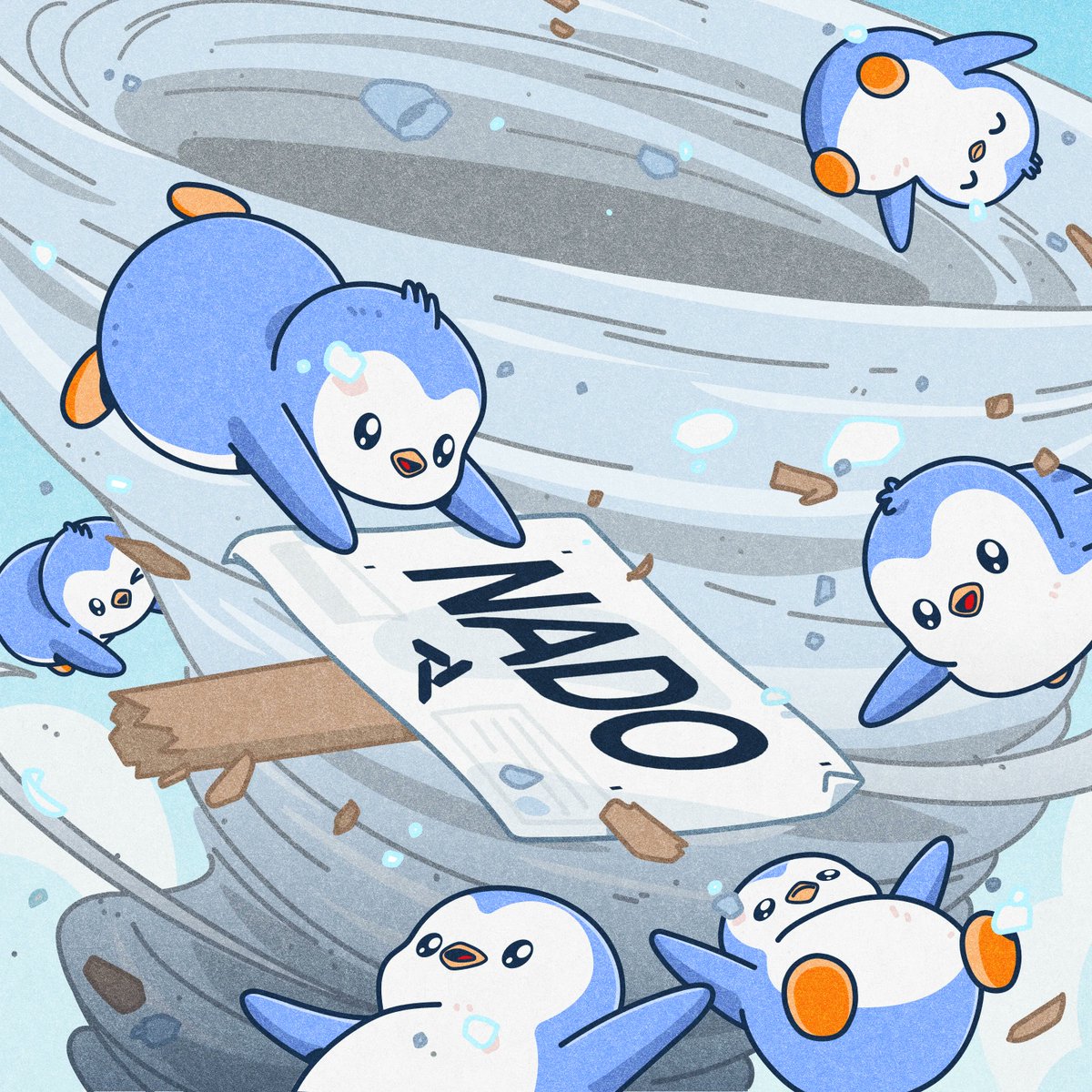 pudgypenguins's tweet image. $PENGU is now live and tradable on @nadoHQ!