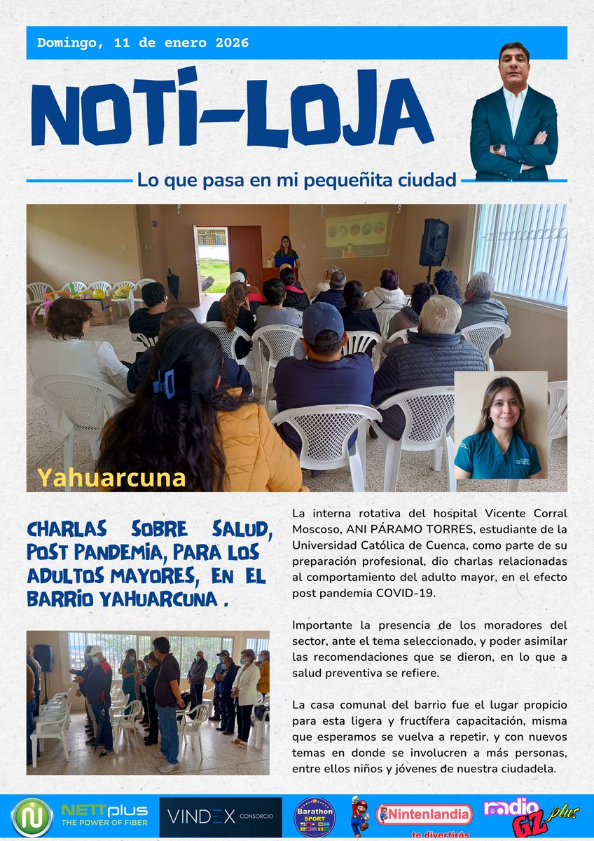 Radiogzplus's tweet photo. Charlas de prevención, post pandemia COVID-19, en Yahuarcuna. @UVDsport @washingtonEGE @CPDLoja https://t.co/M6eZS4z061
