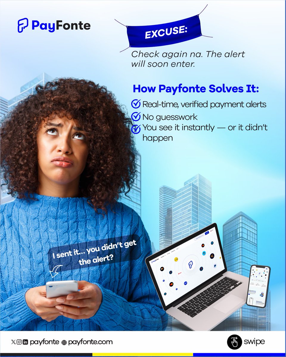 payfonte's tweet photo. Every business owner has heard at least one of these excuses.
Some are familiar. Some are frustrating.

We decided to break down 5 common payment excuses and show how Payfonte helps you move from stories to instant confirmation.

To get started tap the link in our bio.
#Payfonte https://t.co/JvGffmClA1