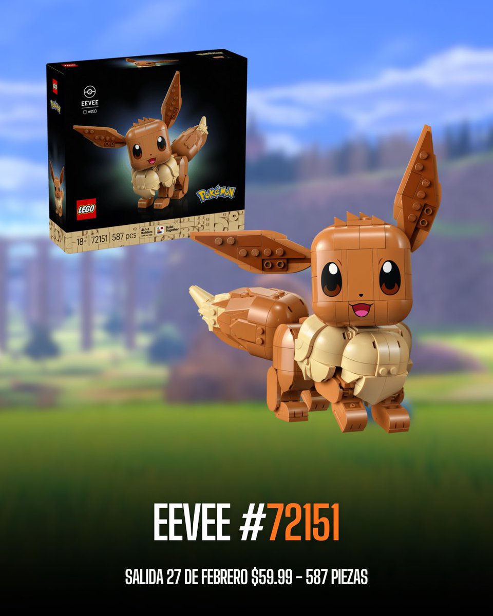 Geeky_Drop's tweet photo. LEGO celebra el Día de Pokémon y su 30.° aniversario con tres sets para adultos que incluyen a Eevee, Pikachu y los 3 Grandes: Venusaur, Charizard y Blastoise! https://t.co/WQnOuRlJdF