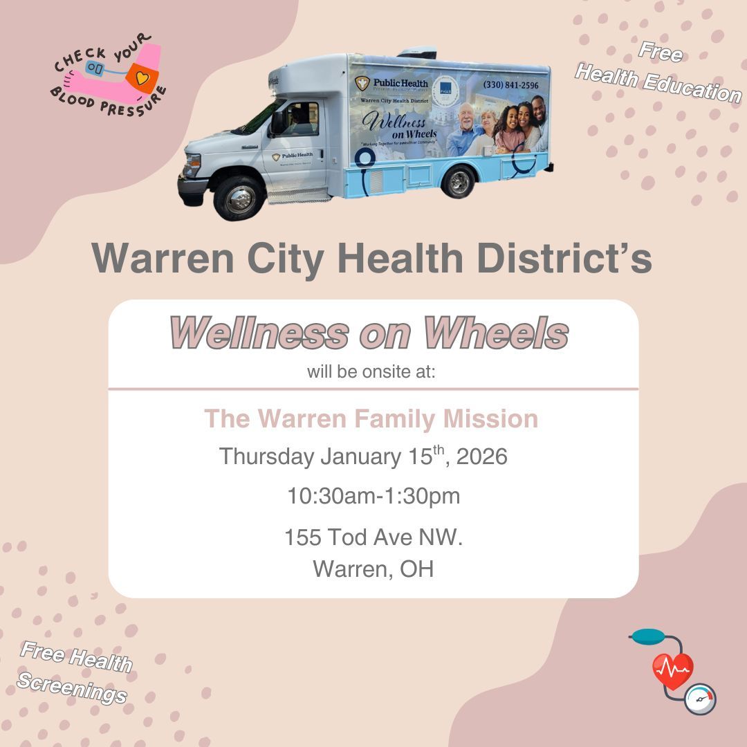 WarrenHealth's tweet image. This week our Wellness on Wheels mobile unit will be onsite at The Warren Family Mission on Thursday January 15th, 2026 from 10:30am-1:30pm. Come Check us out!😄