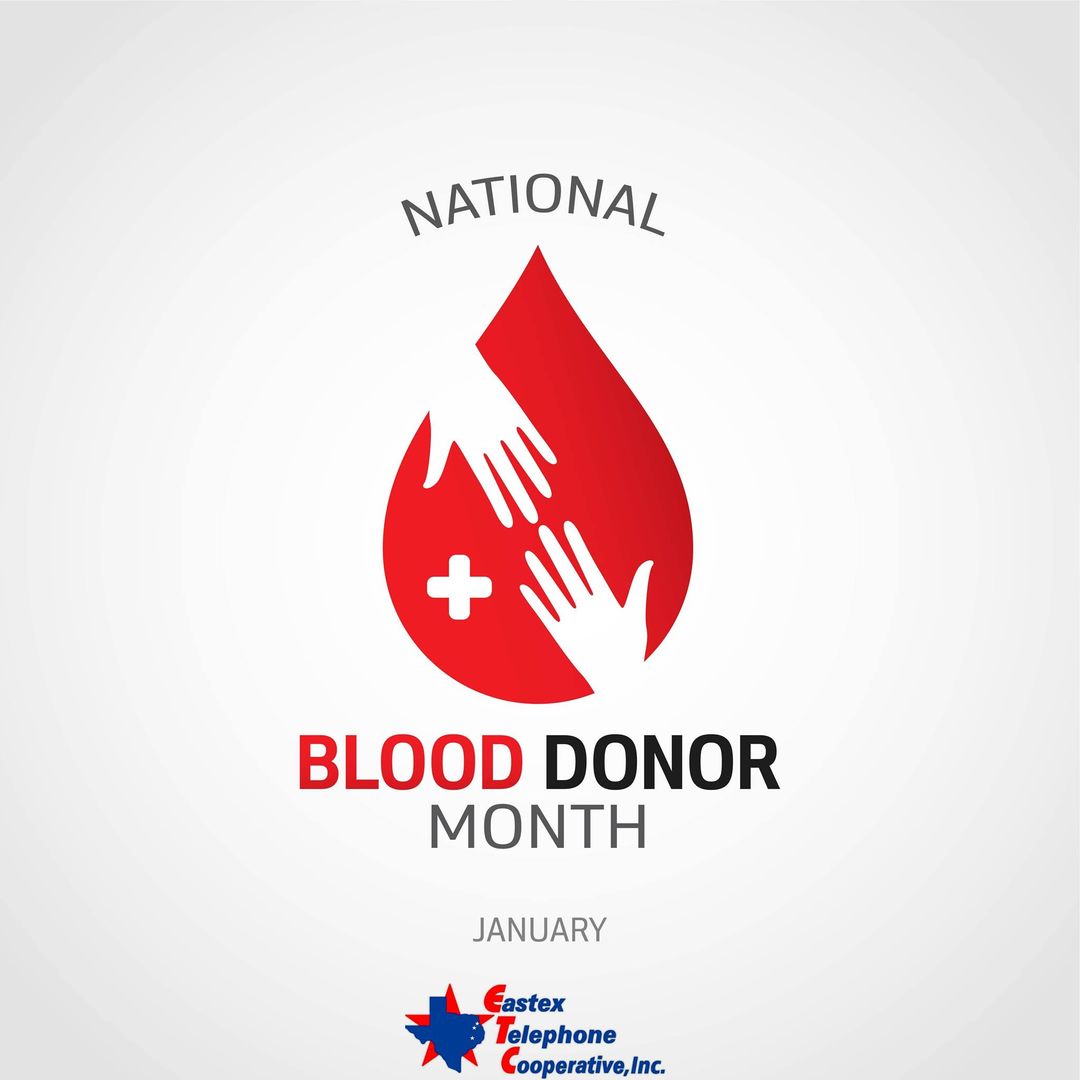 January is National Blood Donor Month! If you can, please consider donating. You can find a location near you by visiting giveblood.org.