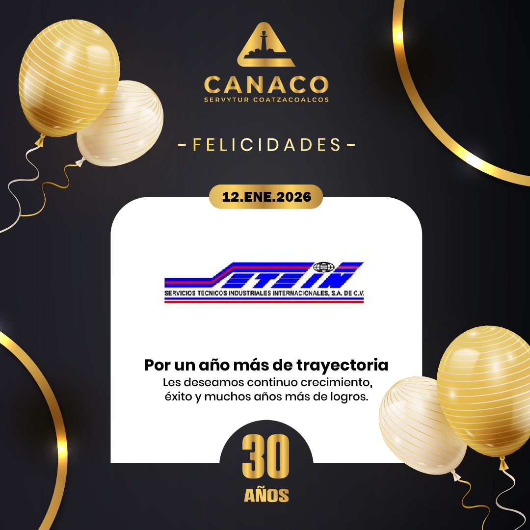 CANACOCoatza's tweet photo. Felicitamos cordialmente a nuestro afiliado SETEIN por su #30Aniversario 
Agradecemos su confianza y hacemos extensiva la felicitación a todo su personal en este día.
¡Muchas Felicidades!
#Coatzacoalcos #CanacoServyturCoatzacoalcos https://t.co/88hgt7f1b4