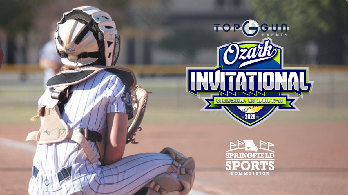 TopGunEvents's tweet photo. 💥🥎 The Ozarks are calling!
Top Gun Ozark Invitational
📍 Springfield, MO
12U–18U • 5-game guarantee
4 pool play games ➡️ single-elimination bracket
https://t.co/4gfAf0LcPQ
Bring your best. Leave it all on the field.
#TopGunEvents #OzarkInvitational #FastpitchSoftball https://t.co/d6bliSrL1B