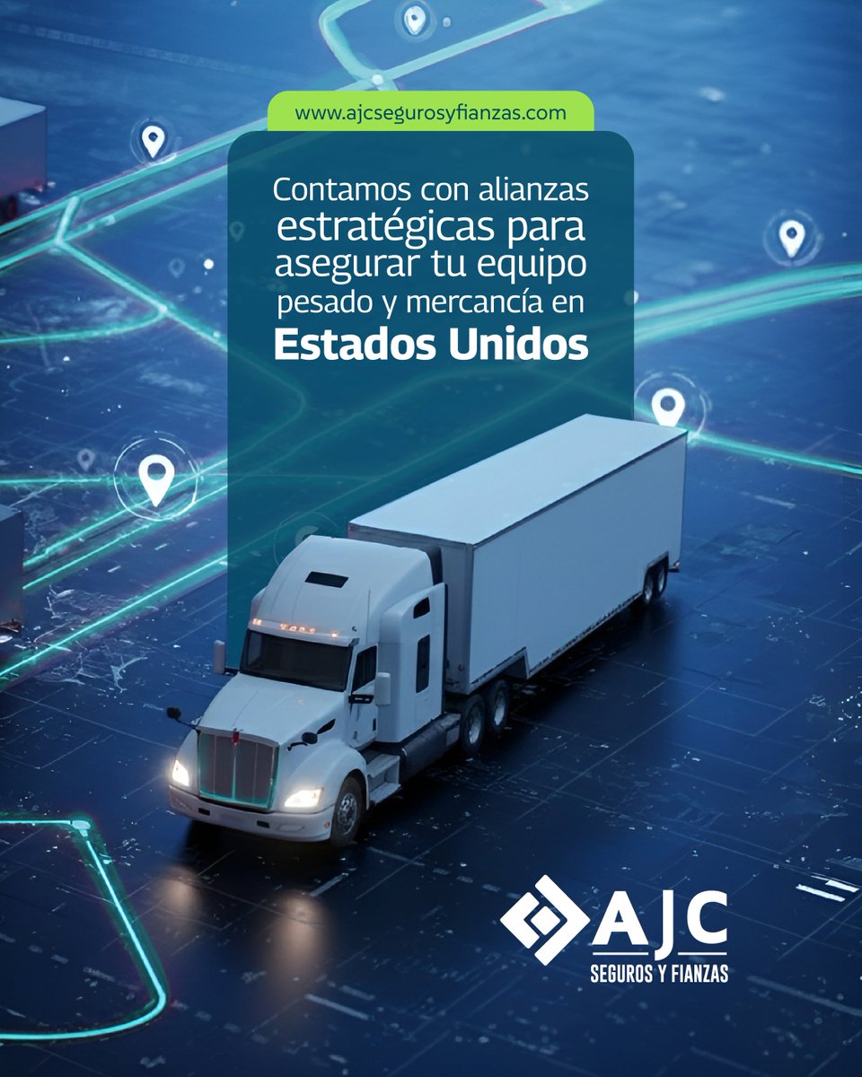 AJC_Seguros's tweet photo. AJC Seguros y fianzas

Asesoramos a más del 10% del top 100
de transportistas a nivel nacional
 https://t.co/3T8rBHJyx8 https://t.co/uf0pBlra9Q