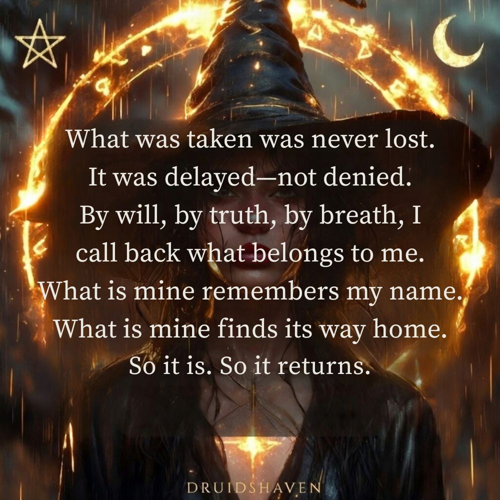 Druidshaven's tweet image. Message from the Universe ✨What was taken was never lost.
It was delayed — not denied.
#MessageFromTheUniverse #TrustTheProcess #DivineTiming