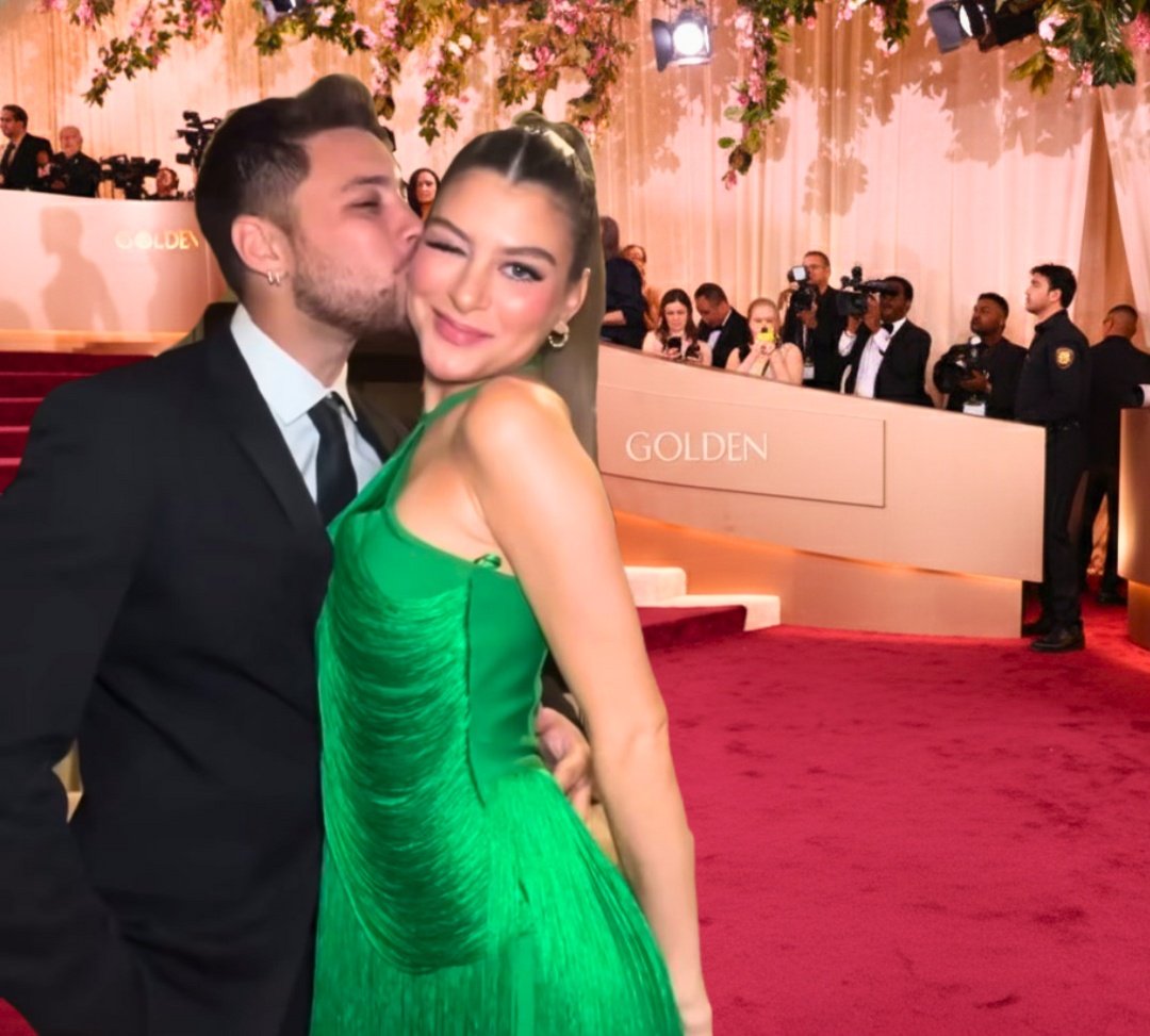 Olvidé mencionarles que Caro y Miguel estuvieron en los Golden Globe Awards 😂