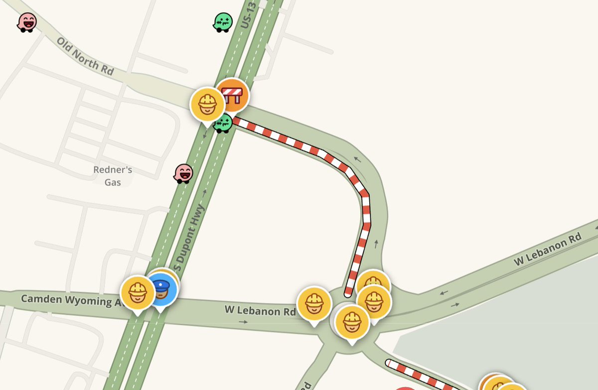 Waze Delaware tweet media