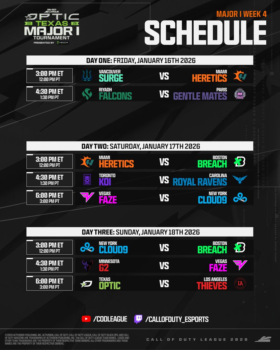 Call of Duty League tweet media