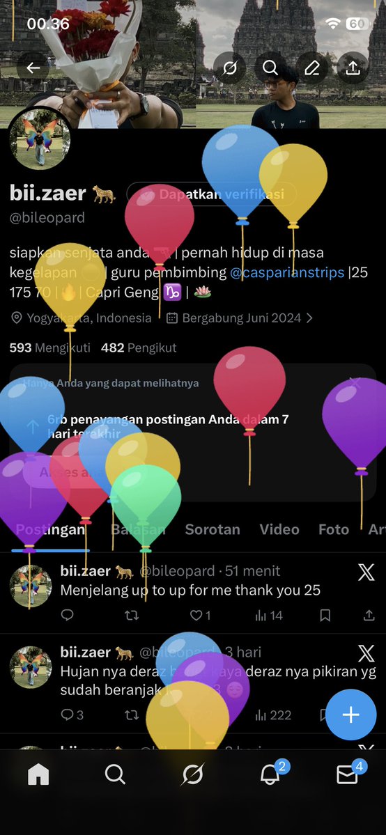 bileopard's tweet image. "Balon sudah tiba,  hore hore" 😌💪✨