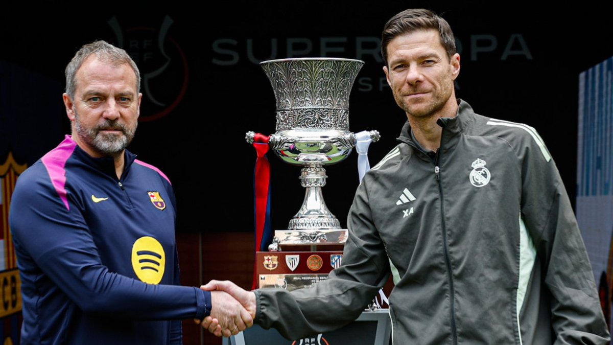 Subo vídeo en breve. Suerte deportiva para Xabi Alonso (siempre que no se cruce con el Barça) ha sido una víctima más de las chapuzas de Florentino.

Ayer, Xabi quiso hacer el pasillo al Barça y Mbappé se negó... un ejemplo más de la ausencia de jerarquía de Xabi en un vestuario