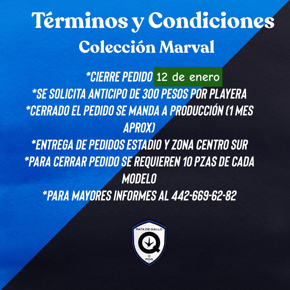 Banda del Gallo 🇧🇼🐔🇪🇪 
Hoy es el último día para el pedido de reediciones Marval. 
Mándame mensaje al 442 669 6282 para apartar la tuya. 
Dale Gallos 🖤🐓💙
