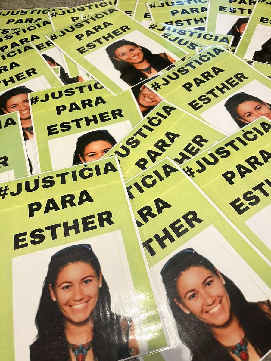¿Cuántos carteles más tendremos que colgar? 

#JUSTICIAPARAESTHERYA
