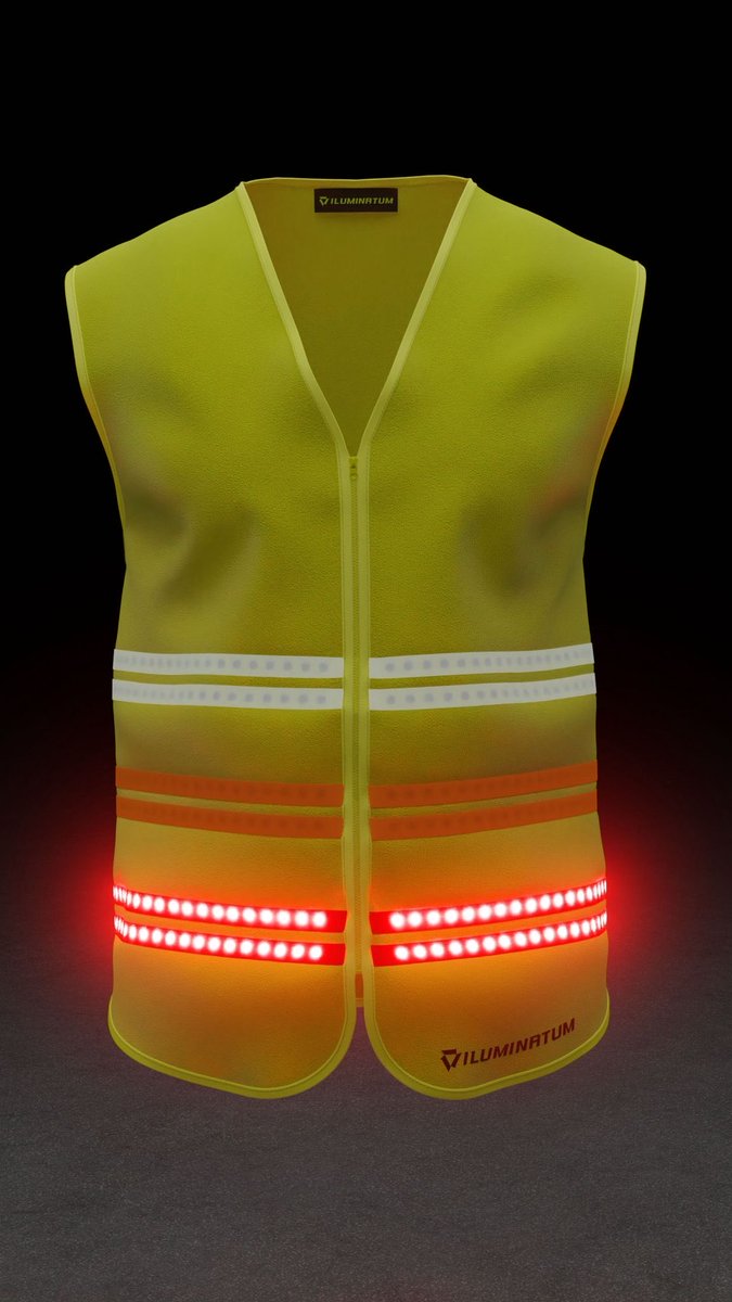 InfoIluminatum's tweet photo. Conoces nuestro chaleco Smartvision S1? Único en su categoría. Único en el mundo.
Tres luces para cada situación.
Con nuestro Smartvision S1. Se acabaron los accidentes por atropello. 

#stopaccidentes #dgt #stopatropellos  #visionautopistas #iluminatum #conductores #Riders https://t.co/Qi4ncQ9oQZ