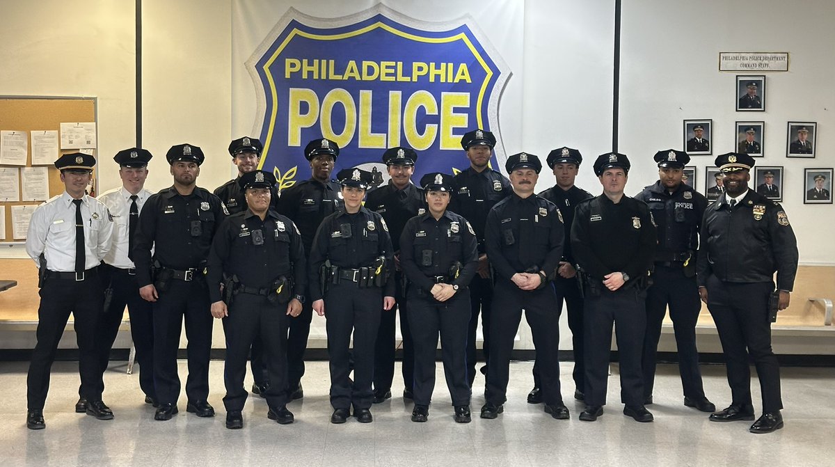 Capt. Matt Johnson and the new foot beat Officers of the 12th Police District. When you see them walking in your neighborhood give them a Warm Welcome.