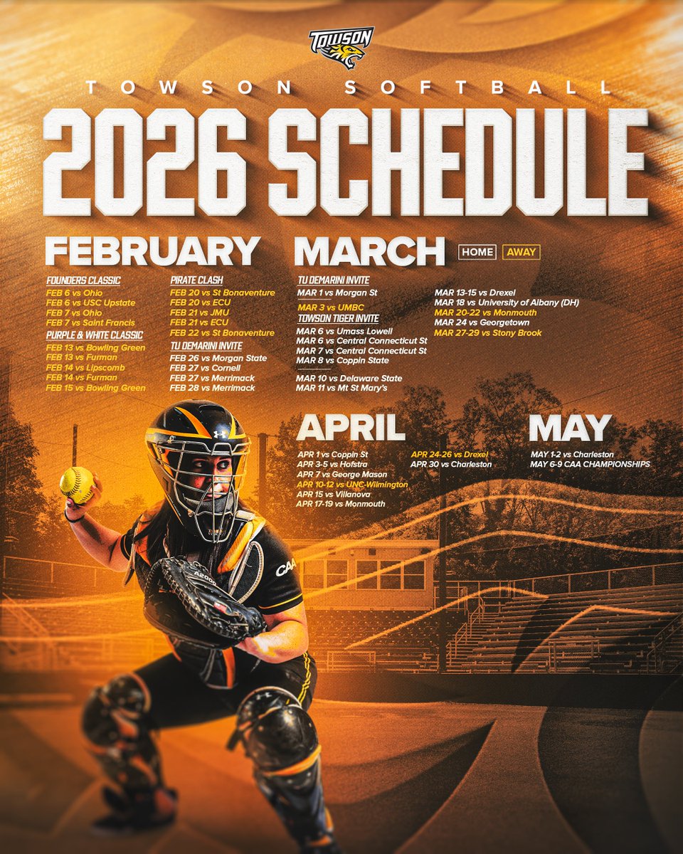 Towson Softball tweet media