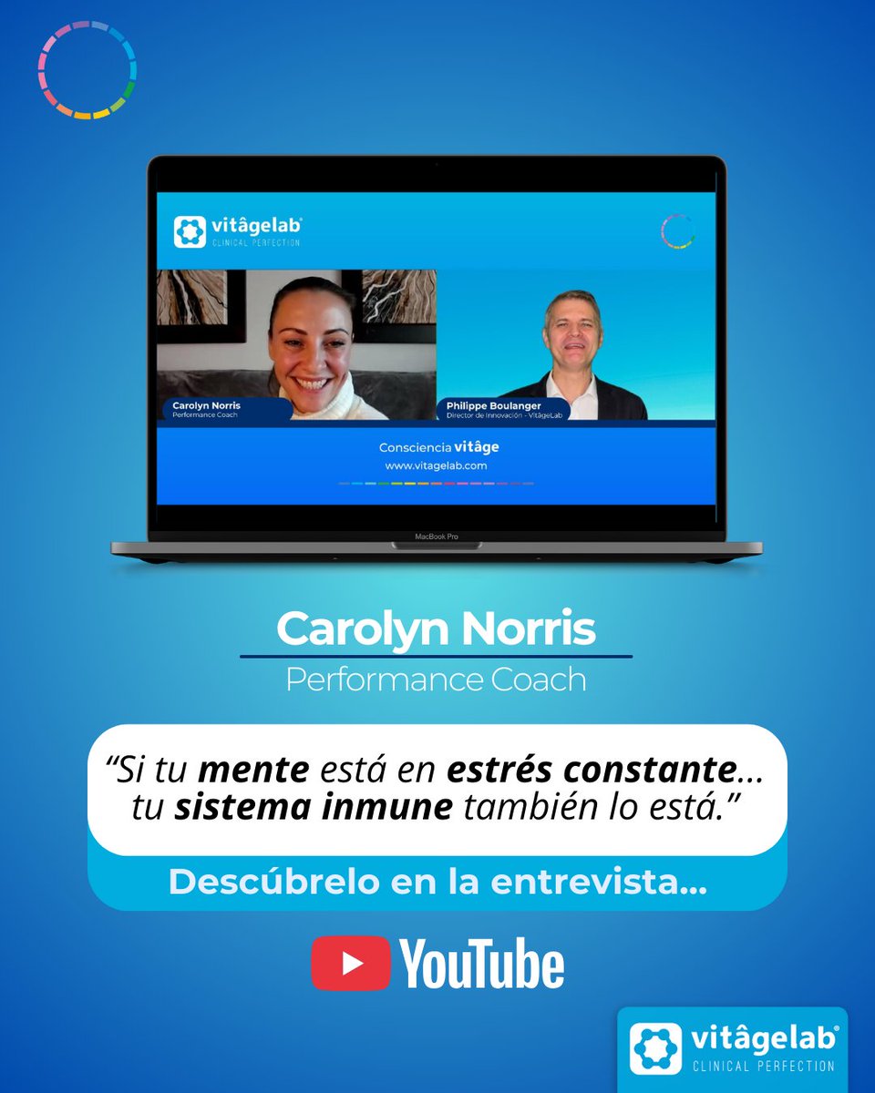 VitageLab's tweet photo. 🧠 El estrés constante no solo afecta tu mente, también impacta tu sistema inmune.

Descubre el enfoque funcional detrás de esta conexión en la entrevista completa con Carolyn Norris.

🎥 Entrevista completa en YouTube: https://t.co/awSkp0wafC
#EstrésCrónico #SistemaInmune #Salud https://t.co/8VoTlOLeuE
