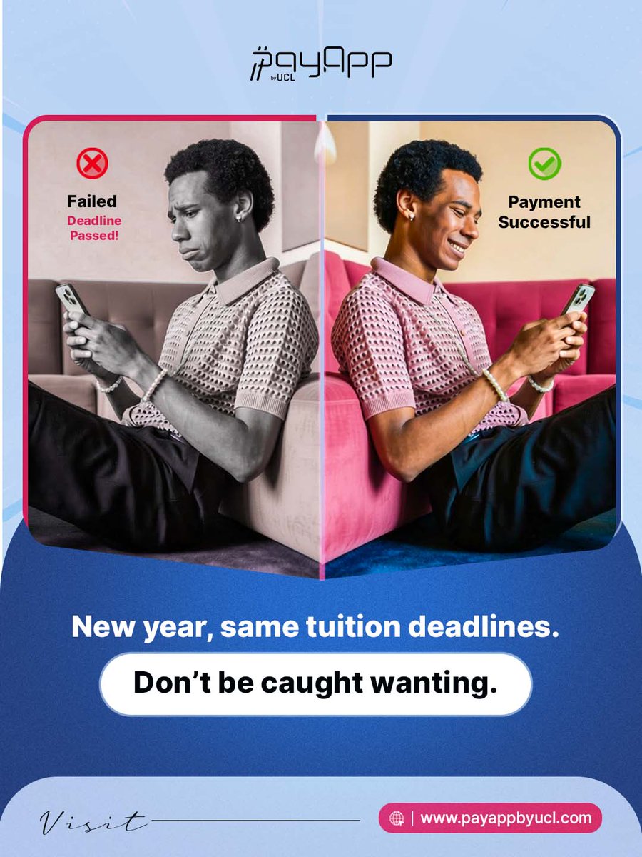 payappbyucl_'s tweet photo. Tuition deadlines are fast approaching for most schools and as an international student, our advice to you is visit https://t.co/lT8VKEeSal and do the needful.

Hurry! https://t.co/mmMoqNFwBL