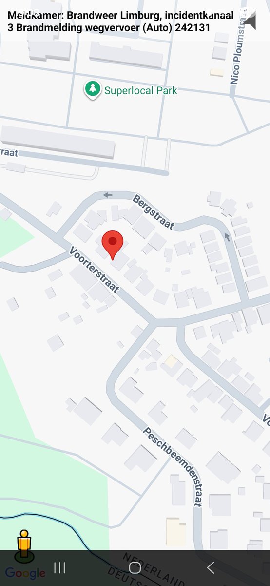 Brandmelding wegvervoer met inzet hulpdiensten