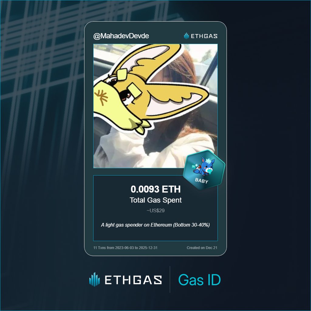 mahadev devde| ETHGas ⛽ tweet media