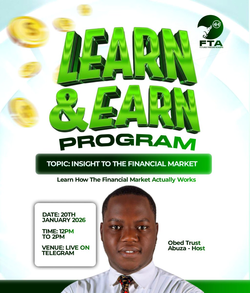 FTA_academy8's tweet photo. Learning alone can be confusing.
Learning together makes everything clearer.

This community was created for people who are tired of guessing and ready to understand trading step by step.

Every Tuesday, we learn, ask questions and grow.
We give you... https://t.co/X4VgcSng4i