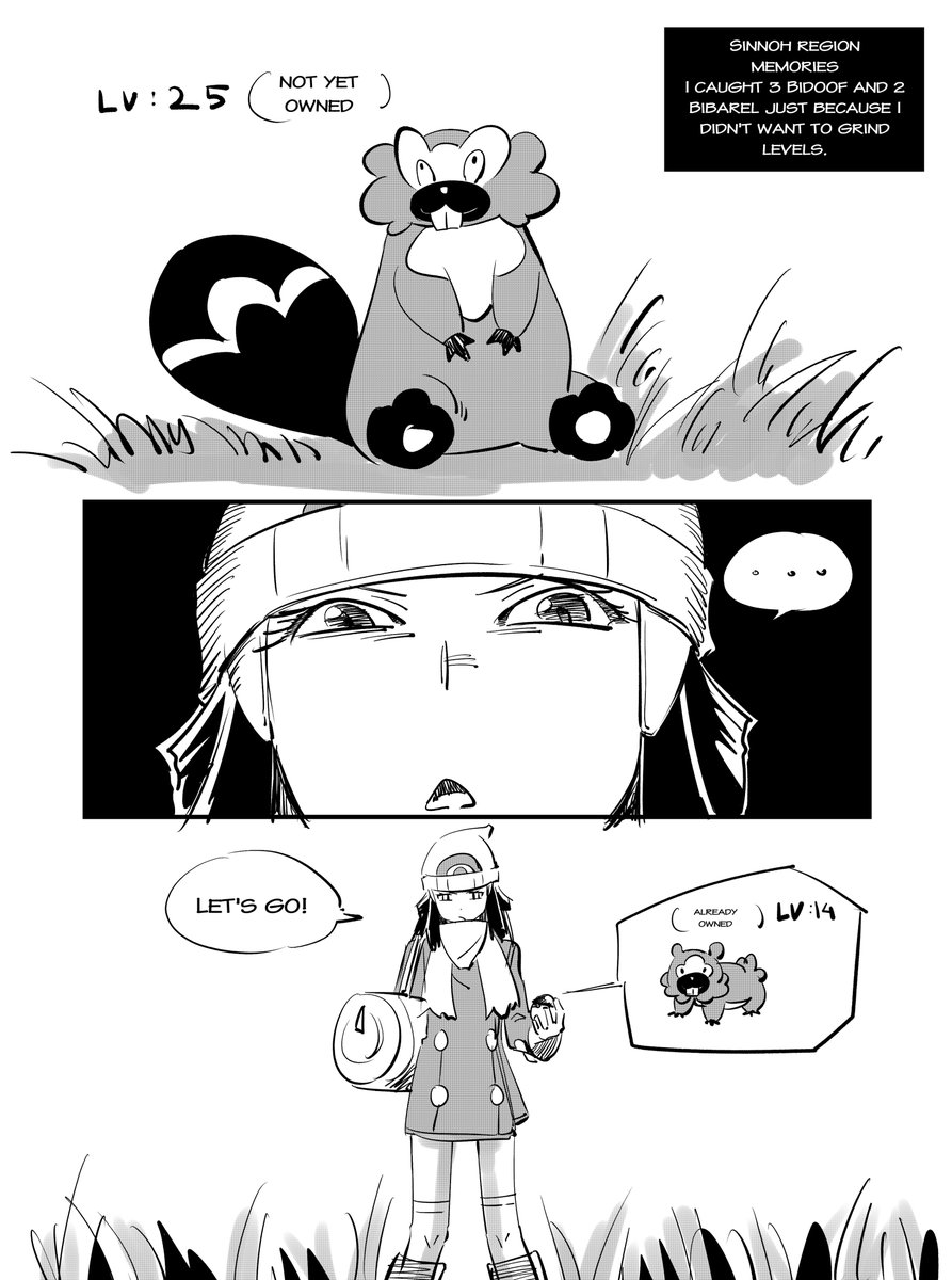 Tryxp_tin2003's tweet photo. Sinnoh Region Memories #1
When you're too lazy to grind levels.
#pokemonfanart #Pokemonplatinum https://t.co/6KPFw49wu6
