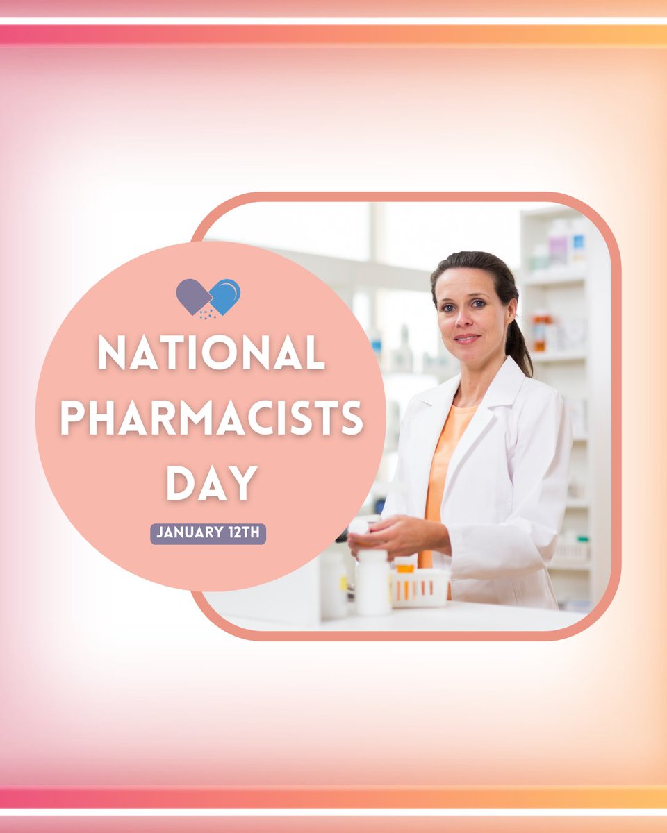 💊🌟 Happy National Pharmacist Day! 🎉👩‍⚕️👨‍⚕️ 

Today, we express gratitude to the healthcare heroes who play a crucial role in our well-being. 

From dispensing medications to providing valuable health advice, pharmacists make a significant
