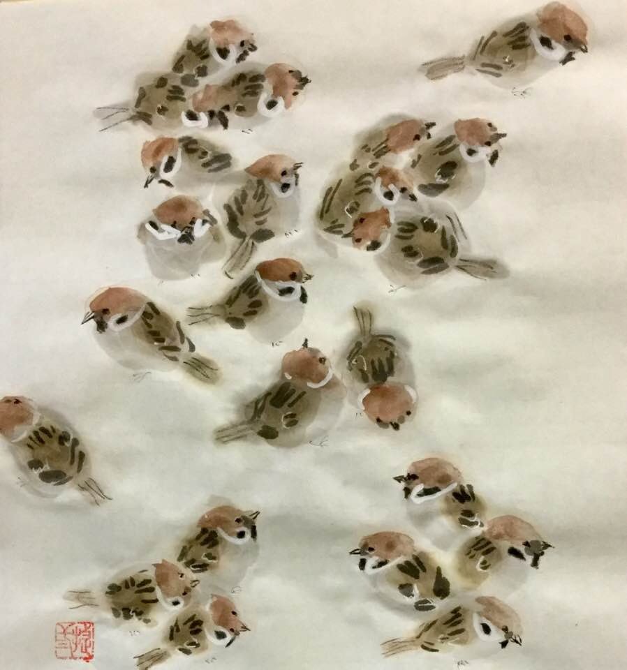 marysia_cc's tweet image. Shozo  Ozaki
Sparrows in Winter