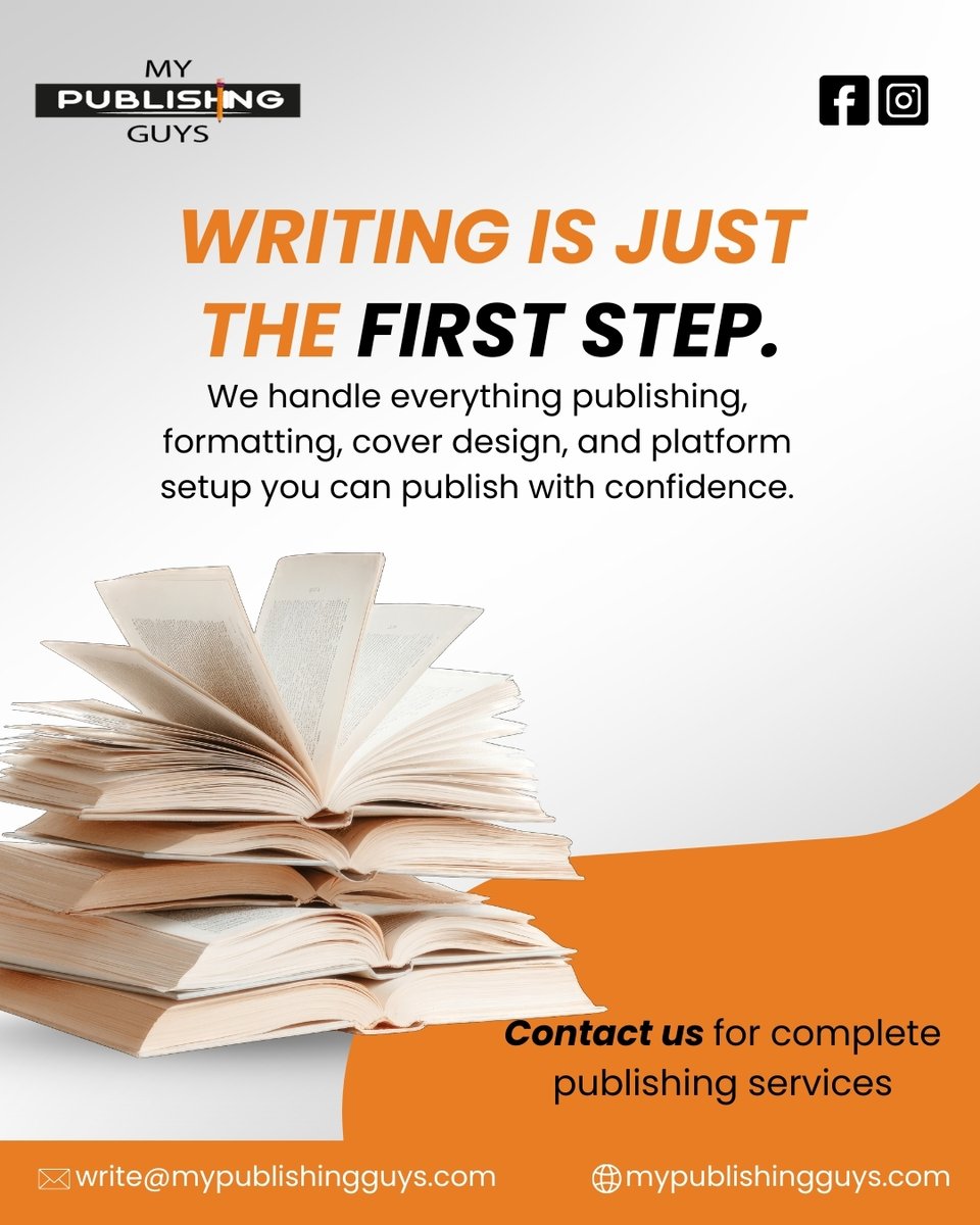 GuysMy77764's tweet photo. Writing is just the first step. We handle publishing, formatting, cover design, and platform setup so you can publish with confidence.

#BookPublishing #SelfPublishing #AuthorSupport #EbookPublishing
#BookFormatting #CoverDesign #PublishWithConfidence #WritingCommunity https://t.co/G0Uiuo1DSe