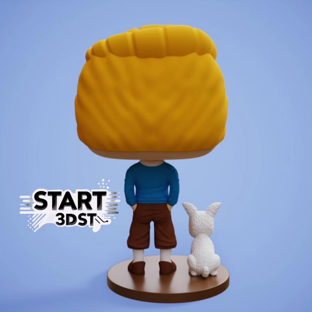 start3dst's tweet photo. Modelo for sale.
Tintin Funko-style model. This model was made possible thanks to the collaboration with @3dpopcustomz .
Thanks for your support, bro!

 #3d #anime #3dprint #manga #Tintin https://t.co/KsKAmpQzNx