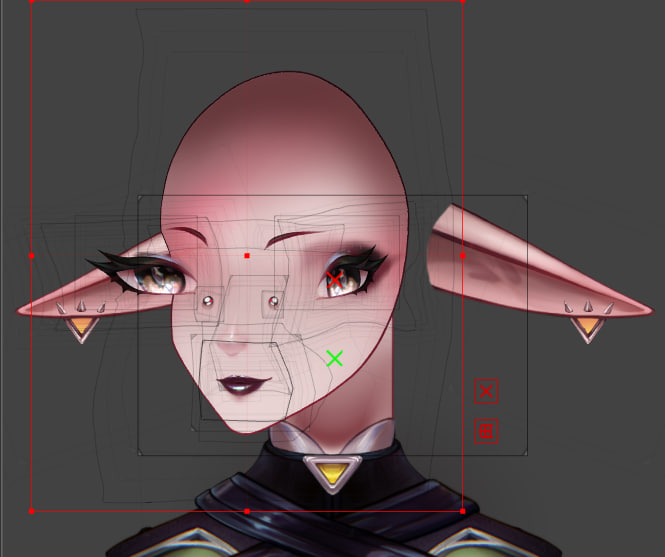 baguette4cm's tweet photo. Not many people show their ‘funny moments’ or the mistakes they run into while learning rigging, so I just want to share mine lol #Vtuber #Live2D #artist #learning_process https://t.co/VTuqpcqGEZ