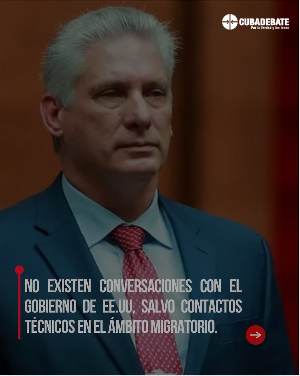 🇨🇺 “Como demuestra la historia, las relaciones entre EE.UU y Cuba, para que avancen, deben basarse en el derecho internacional en vez de en la hostilidad, la amenaza y la coerción económica", subrayó el presidente cubano.

cubadebate.cu/noticias/2026/…