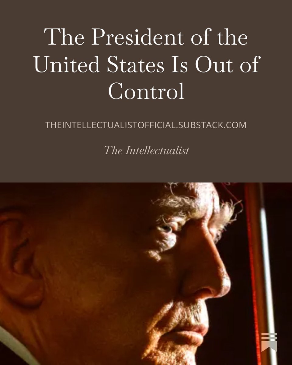 The President of the United States Is Out of Control

President Donald Trump Has Threatened War Against Allies, Undermined Courts, and Menaced the Independence of the Federal Reserve. The United States Is in Free Fall.

This is how complex systems collapse. Not from a single