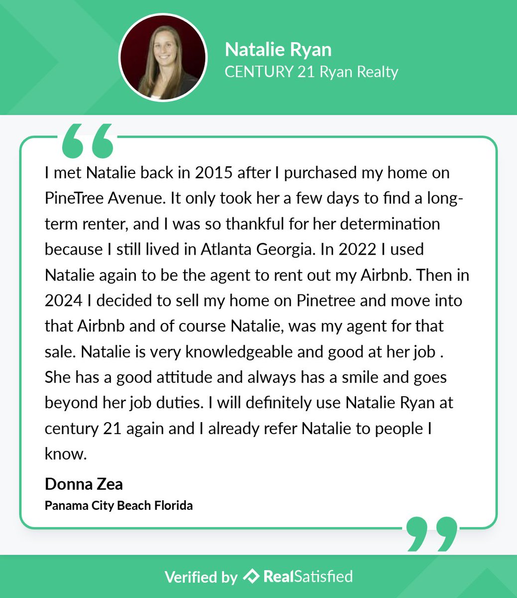 C21Natalie's tweet photo. I’m not sure I could be more thrilled by a testimonial. https://t.co/xxwimHCttJ via @realsatisfied https://t.co/l40avMjvc9