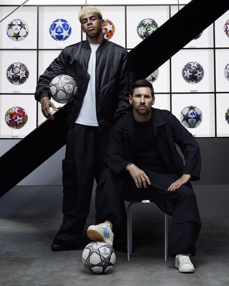 _BeFootball's tweet photo. Oh le 𝗙𝗟𝗢𝗪 de la photo entre Lamine Yamal 🇪🇸 et Lionel Messi 🇦🇷🥵

📸 @adidasfootball https://t.co/U2SvFi15Ti