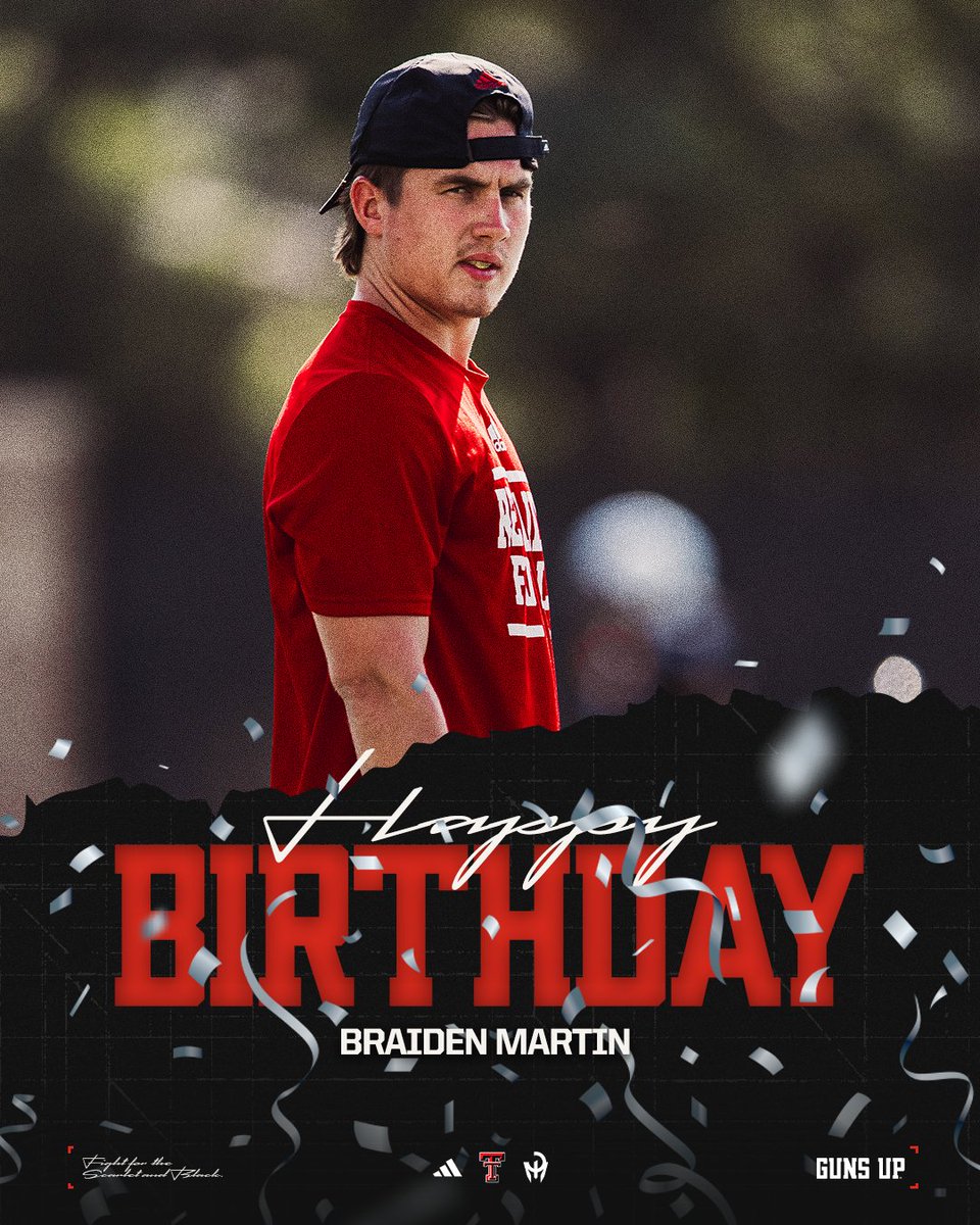 TexasTechFB's tweet photo. Happy Birthday to @boyd_amier and Braiden Martin! 🎉

#WreckEm https://t.co/NTCqDAUZeu