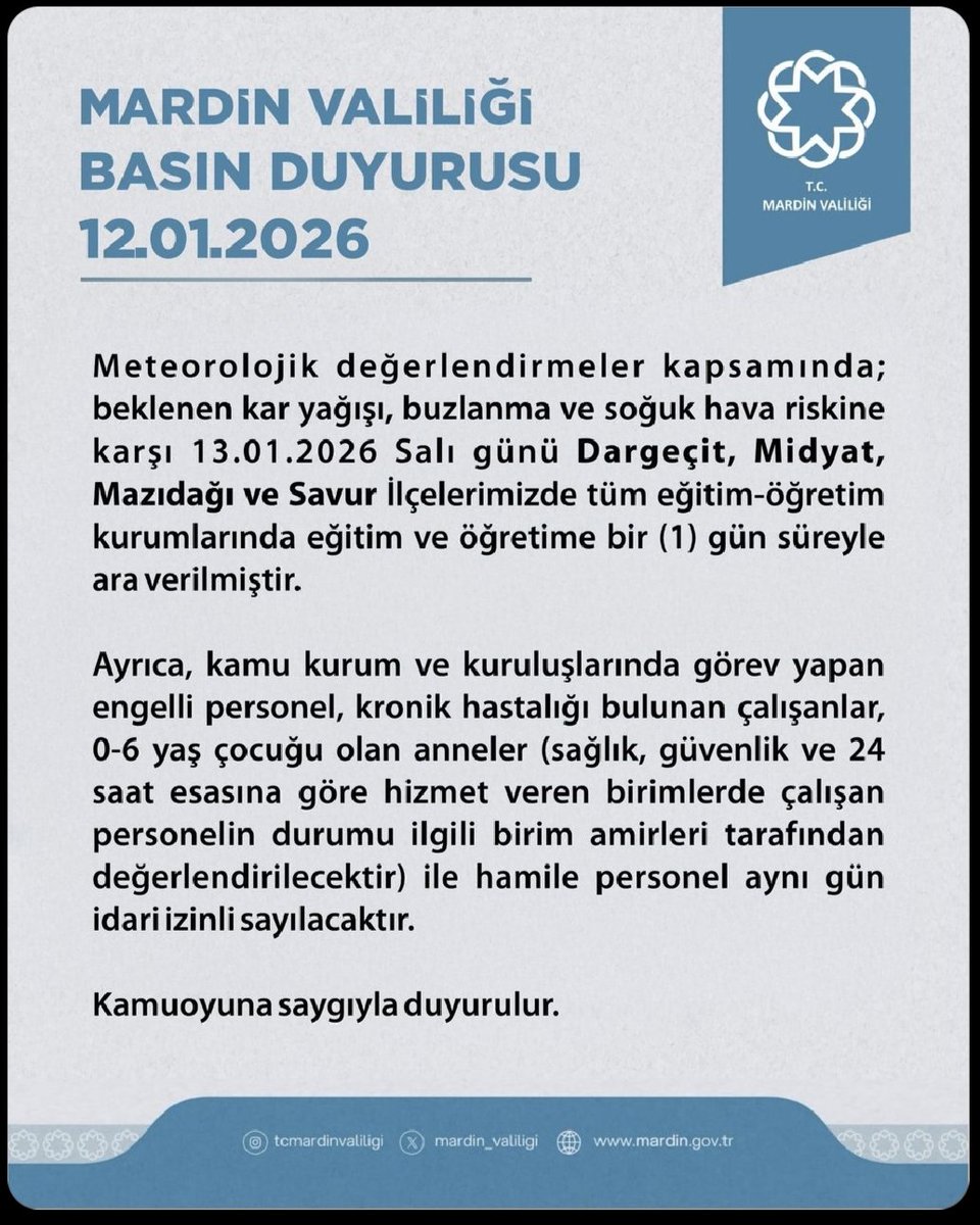 SvrKaymakamligi's tweet photo. 📌 Kıymetli Vatandaşlarımıza Önemle Duyurulur.
@SvrKaymakamligi https://t.co/LBiPPUrmOs