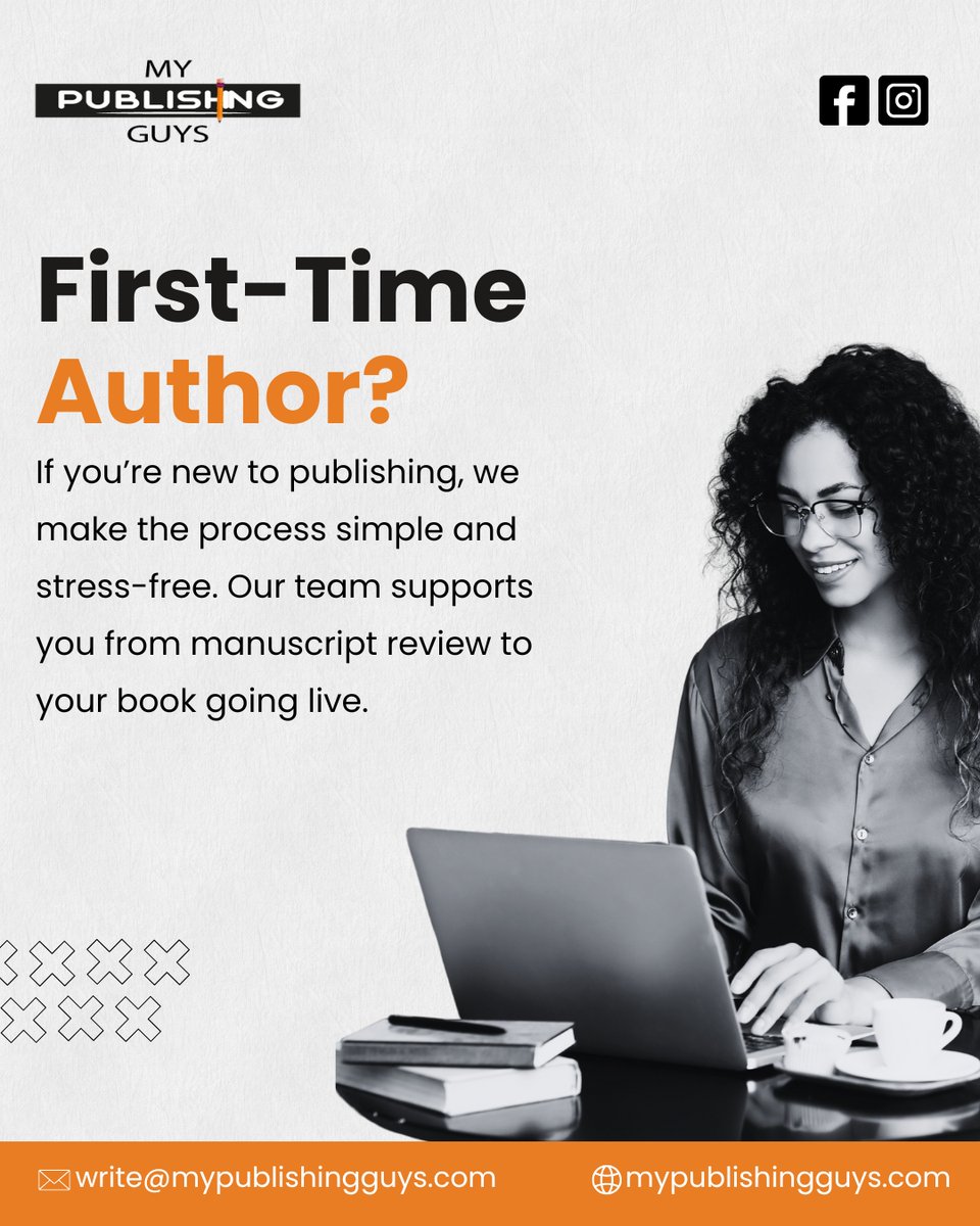 GuysMy77764's tweet photo. First-time author? We make publishing simple and stress-free, guiding you from manuscript review to your book going live.

#FirstTimeAuthor #BookPublishing #SelfPublishing #AuthorSupport https://t.co/dZRbRumURc