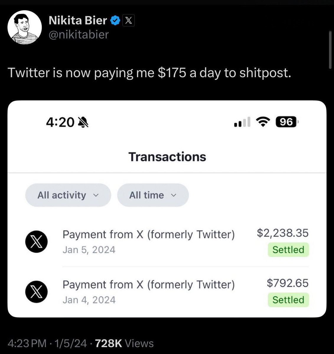 unkonfined's tweet image. Nikita Bier is the biggest shitposter on 𝕏.

Once you realize that, you’ll stop freaking out.