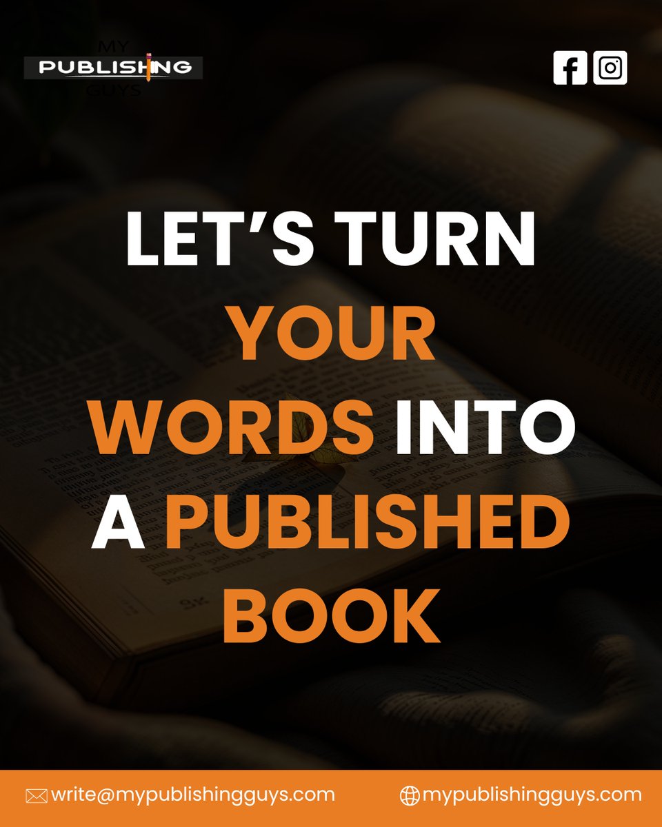GuysMy77764's tweet photo. Let’s turn your words into a professionally published book that reaches readers everywhere.

#BookPublishing #SelfPublishing #AuthorSupport #PublishYourBook
#EbookPublishing #PrintBookPublishing #ManuscriptToBook #AuthorJourney https://t.co/UJ80Qr2N2B