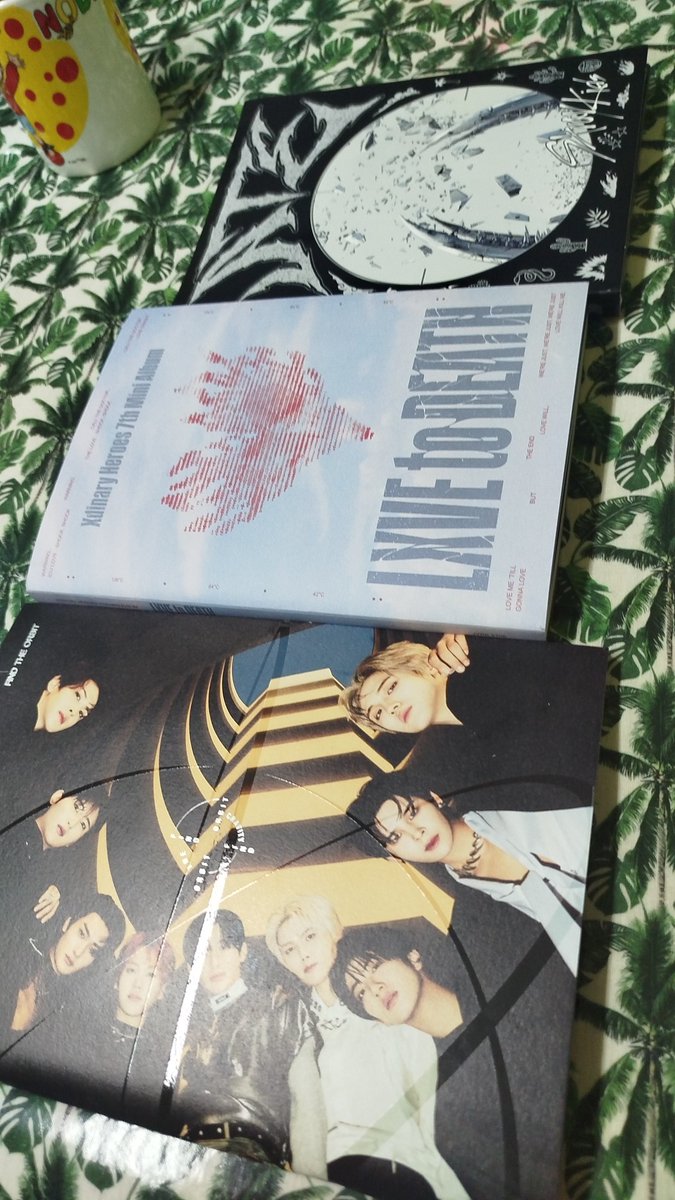 Comprei um album do #XdinaryHeroes e minha amiga simplesmente me deu de PRESENTE UM DO #Straykids e um do #CRAVITY 😭😭😭😭😭