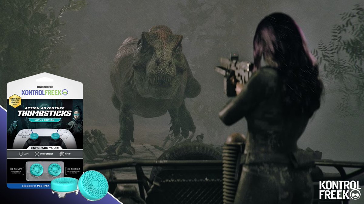 KontrolFreek's tweet image. Lotus delivers all the comfort, grip, and accuracy gamers need for third-person action horror games! 💥

Those 🦖 won't know what hit them!
➡️ kontrolfreek.pro/itjQ8I