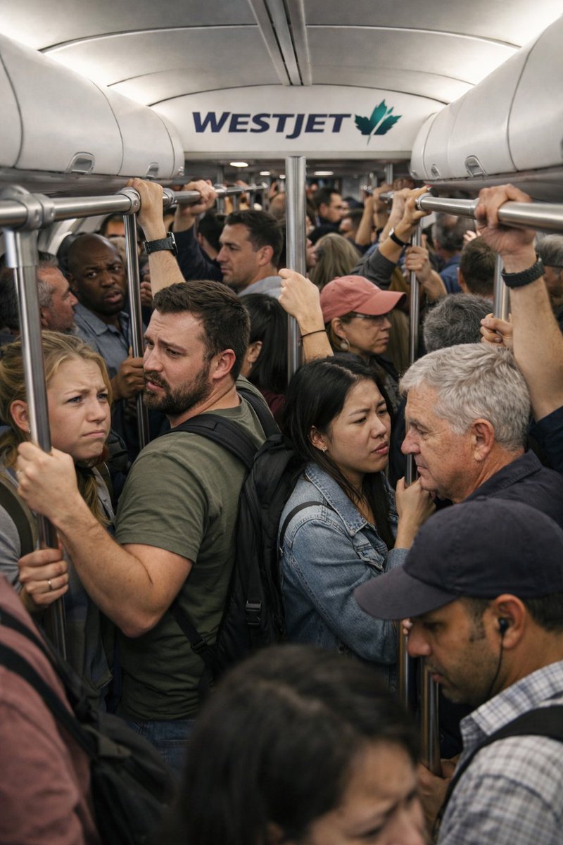 Our flight back to Toronto with <a href="/WestJet/">WestJet</a> today: