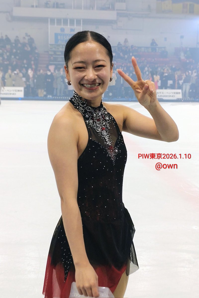 PIW東京 2026.1.10 夕方公演
「全日本かっこ良かったです」とお伝えした時の倫果ちゃん！

#渡辺倫果
#PIW東京
#PIW2025_2026東京公演
#プリンスアイスワールド